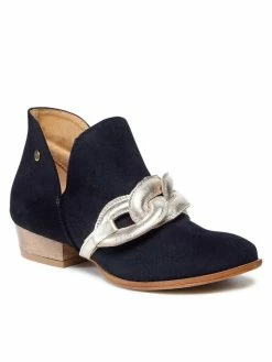 Best Pirce 😀 Maciejka Γυναίκες Biker Μποτάκια Μποτάκια 05527-01/00-5 Μαύρο 🎁