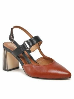 Φτηνός 💯 Maciejka Γυναίκες Σανδάλια 05498-29/00-1 Καφέ 🛒