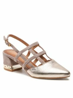 Τοπ 10 🔔 Maciejka Γυναίκες Σανδάλια 05503-25/00-1 Χρυσό ⭐