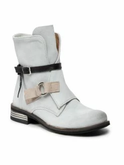 Πολύ καλή προσφορά ❤️ Maciejka Γυναίκες Biker Μποτάκια Μποτάκια 05395-11/00-6 Λευκό 👏