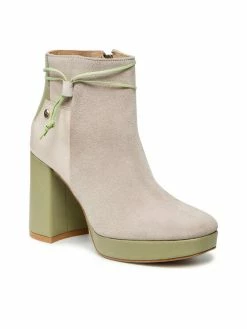 Προϋπολογισμός 🔥 Maciejka Γυναίκες Biker Μποτάκια Μποτάκια 05421-04/00-5 Μπεζ 👍