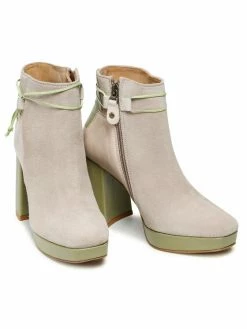 Προϋπολογισμός 🔥 Maciejka Γυναίκες Biker Μποτάκια Μποτάκια 05421-04/00-5 Μπεζ 👍 -Maciejka πωλήσεων unnamed file 1495