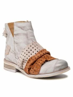 Ολοκαίνουργιο ⌛ Maciejka Γυναίκες Biker Μποτάκια Μποτάκια 05370-04/00-5 Μπεζ 💯