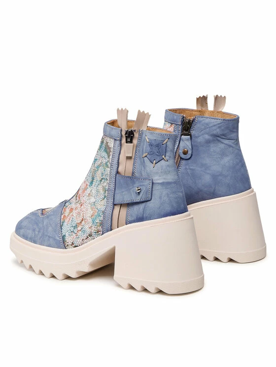 Φτηνός 💯 Maciejka Γυναίκες Biker Μποτάκια Μποτάκια 05325-06/00-5 Μπλε 😍 3 Φτηνός 💯 Maciejka Γυναίκες Biker Μποτάκια Μποτάκια 05325-06/00-5 Μπλε 😍 - Image 3