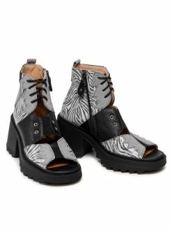 Συμφωνίες 👏 Maciejka Γυναίκες Biker Μποτάκια Μποτάκια 05321-03/00-5 Γκρι ✨ -Maciejka πωλήσεων unnamed file 1549