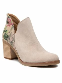 Καλύτερη πώληση 😀 Maciejka Γυναίκες Biker Μποτάκια Μποτάκια 04492-10/00-5 Μπεζ 🔥