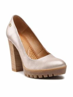 Το φθηνότερο 🎉 Maciejka Γυναίκες Γοβάκια Κλειστά παπούτσια 02629-52/00-1 Χρυσό 💯