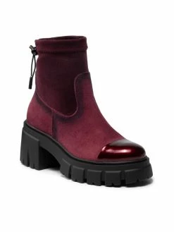 Η καλύτερη συμφωνία 🔥 Maciejka Γυναίκες Biker Μποτάκια Μποτάκια 05231-23/00-7 Μπορντό 🔥