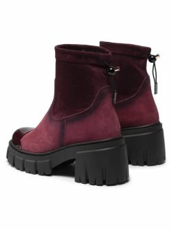 Η καλύτερη συμφωνία 🔥 Maciejka Γυναίκες Biker Μποτάκια Μποτάκια 05231-23/00-7 Μπορντό 🔥 -Maciejka πωλήσεων unnamed file 1805