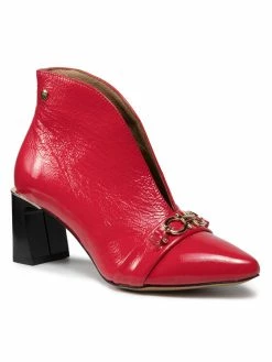 Πολύ καλή προσφορά 👏 Maciejka Γυναίκες Biker Μποτάκια Μποτάκια 05262-08/00-1 Κόκκινο 👍