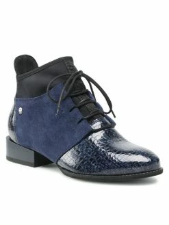 Προώθηση 🛒 Maciejka Γυναίκες Biker Μποτάκια Μποτάκια 04744-27/00-7 Σκούρο μπλε 🌟