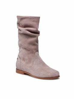 Προϋπολογισμός 🎁 Maciejka Γυναίκες Biker Μποτάκια Μποτάκια 05057-04/00-6 Μπεζ 👏