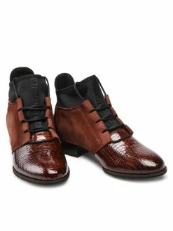 Τοπ 10 😍 Maciejka Γυναίκες Biker Μποτάκια Μποτάκια 04744-02/00-7 Καφέ 🌟 -Maciejka πωλήσεων unnamed file 1903