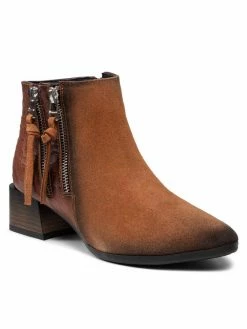 Η καλύτερη συμφωνία 😍 Maciejka Γυναίκες Biker Μποτάκια Μποτάκια 05089-29/00-7 Καφέ 🛒