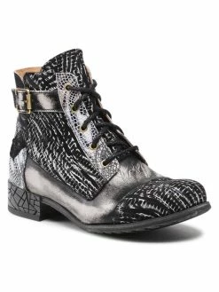 Best Pirce 👏 Maciejka Γυναίκες Biker Μποτάκια Μποτάκια 05077-01/00-5 Μαύρο 🔔