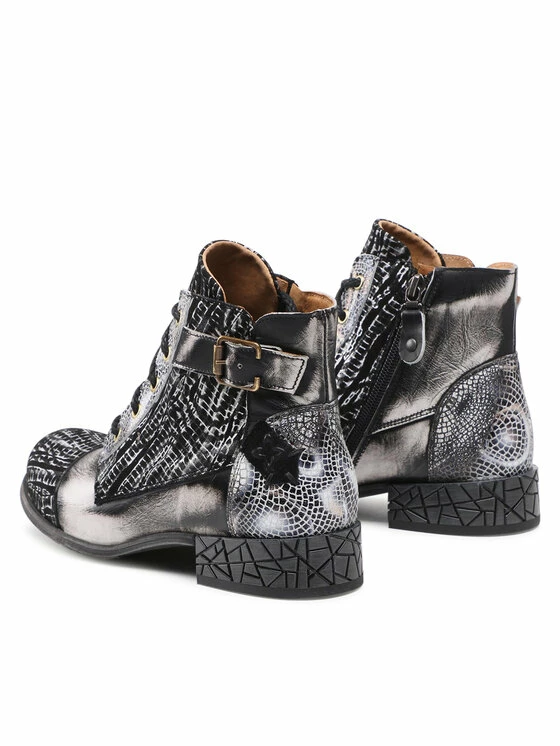 Best Pirce 👏 Maciejka Γυναίκες Biker Μποτάκια Μποτάκια 05077-01/00-5 Μαύρο 🔔 4 Best Pirce 👏 Maciejka Γυναίκες Biker Μποτάκια Μποτάκια 05077-01/00-5 Μαύρο 🔔 - Image 4