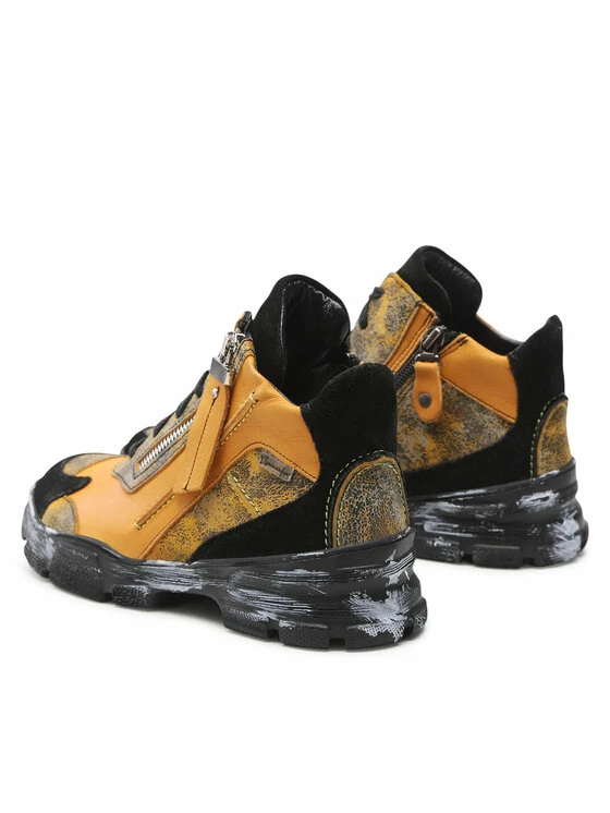 Συμφωνίες ⭐ Maciejka Γυναίκες Biker Μποτάκια Μποτάκια 05088-07/00-7 Κίτρινο ✨ 3 Συμφωνίες ⭐ Maciejka Γυναίκες Biker Μποτάκια Μποτάκια 05088-07/00-7 Κίτρινο ✨ - Image 3