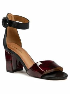 Κουπόνι 👏 Maciejka Γυναίκες Σανδάλια 04235-23/00-5 Μπορντό 🛒