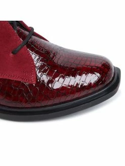 Ολοκαίνουργιο 🧨 Maciejka Γυναίκες Biker Μποτάκια Μποτάκια 04813-23/00-7 Μπορντό 💯 -Maciejka πωλήσεων unnamed file 2408