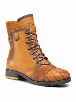 Το φθηνότερο 👏 Maciejka Γυναίκες Biker Μποτάκια Ορειβατικά παπούτσια 03961-07/00-4 Κίτρινο 🎁