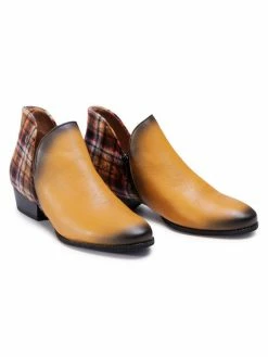 Προϋπολογισμός 😍 Maciejka Γυναίκες Biker Μποτάκια Μποτάκια 04091-07/00-5 Κίτρινο 🎉 -Maciejka πωλήσεων unnamed file 2479