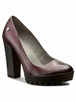 Συμφωνίες ⭐ Maciejka Γυναίκες Γοβάκια Κλειστά παπούτσια 02629-23/00-1 Μπορντό 🛒