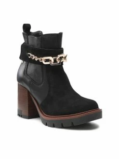 Τοπ 10 😍 Maciejka Γυναίκες Biker Μποτάκια Μποτάκια 05781-01/00-8 Μαύρο 😍