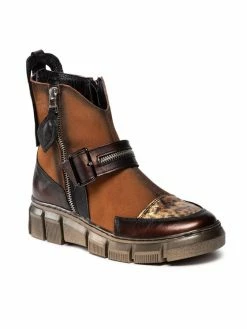 Το φθηνότερο ⌛ Maciejka Γυναίκες Biker Μποτάκια Μποτάκια 05570-29/00-3 Καφέ 🔔