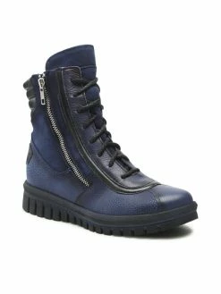 Τοπ 10 ⌛ Maciejka Γυναίκες Biker Μποτάκια Μποτάκια 05565-17/00-7 Σκούρο μπλε 🔥