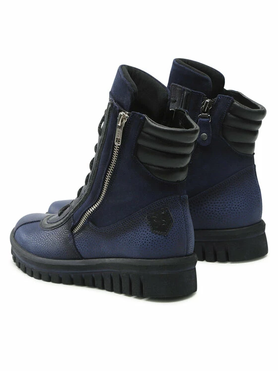 Τοπ 10 ⌛ Maciejka Γυναίκες Biker Μποτάκια Μποτάκια 05565-17/00-7 Σκούρο μπλε 🔥 3 Τοπ 10 ⌛ Maciejka Γυναίκες Biker Μποτάκια Μποτάκια 05565-17/00-7 Σκούρο μπλε 🔥 - Image 3