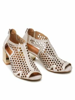 Ολοκαίνουργιο ✨ Maciejka Γυναίκες Γοβάκια Σανδάλια 04593-25/00-5 Χρυσό 🧨 -Maciejka πωλήσεων unnamed file 63