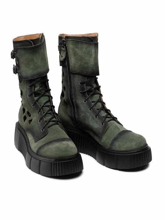 Καλύτερη πώληση 😀 Maciejka Γυναίκες Biker Μποτάκια Μποτάκια 05505-09/00-1 Πράσινο ⭐ 5 Καλύτερη πώληση 😀 Maciejka Γυναίκες Biker Μποτάκια Μποτάκια 05505-09/00-1 Πράσινο ⭐ - Image 5