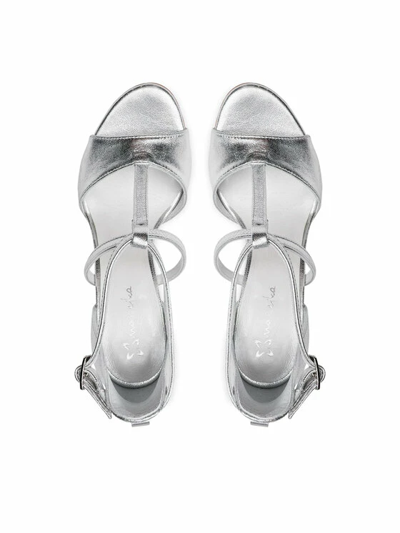 Φτηνός 🎉 Maciejka Γυναίκες Σανδάλια 2755J-35/00-1 Ασημί 🤩 6 Φτηνός 🎉 Maciejka Γυναίκες Σανδάλια 2755J-35/00-1 Ασημί 🤩 - Image 6