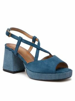 Ολοκαίνουργιο 🥰 Maciejka Γυναίκες Σανδάλια 05543-17/00-1 Σκούρο μπλε 👍